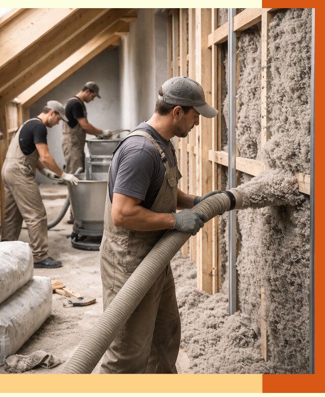 Утепление таунхауса эковатой в Твери от 2391 руб./м² — монтаж и задувка | ТепломастерТвр