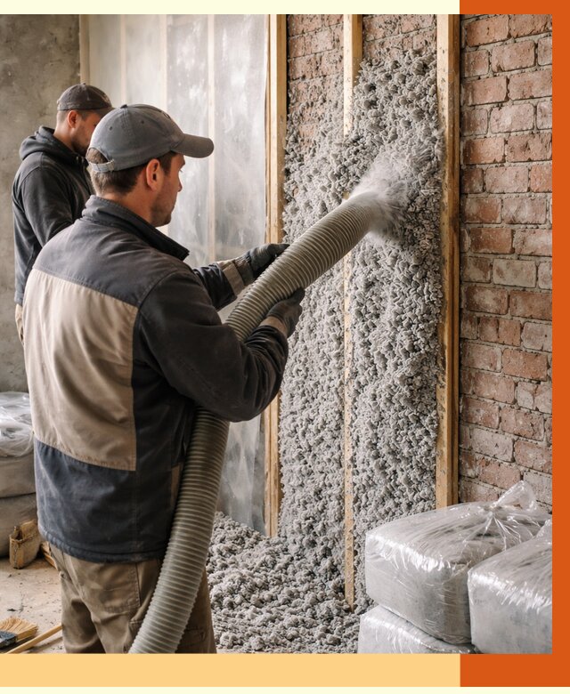 Утепление кирпичного дома эковатой в Твери от 2554 руб./м² | ТепломастерТвр