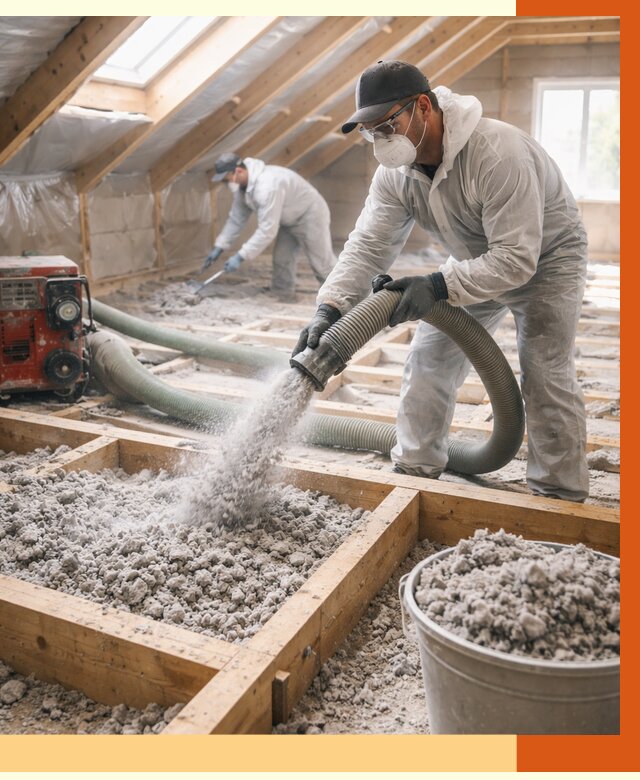 Утепление эковатой в Твери от 3207 руб./м2 — монтаж и задувка | ТепломастерТвр